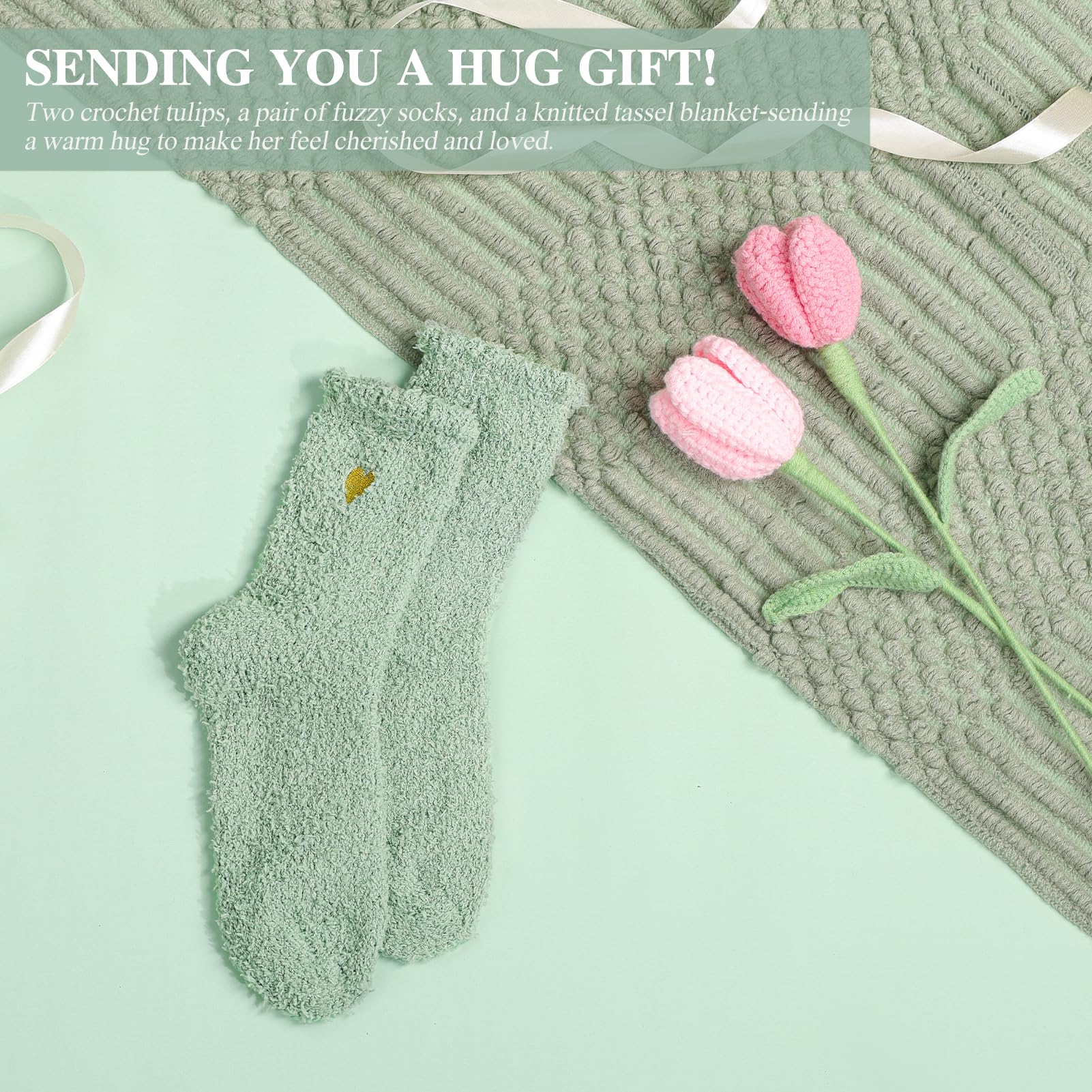 CuriBox Birthday Gifts for Women - 13PCS Unique Happy Birthday Easter Gifts Basket for Mom Her Best Friend Sister Wife Girlfriend Coworker - Relaxing Spa Self Care Package Mothers Day Set (Green)