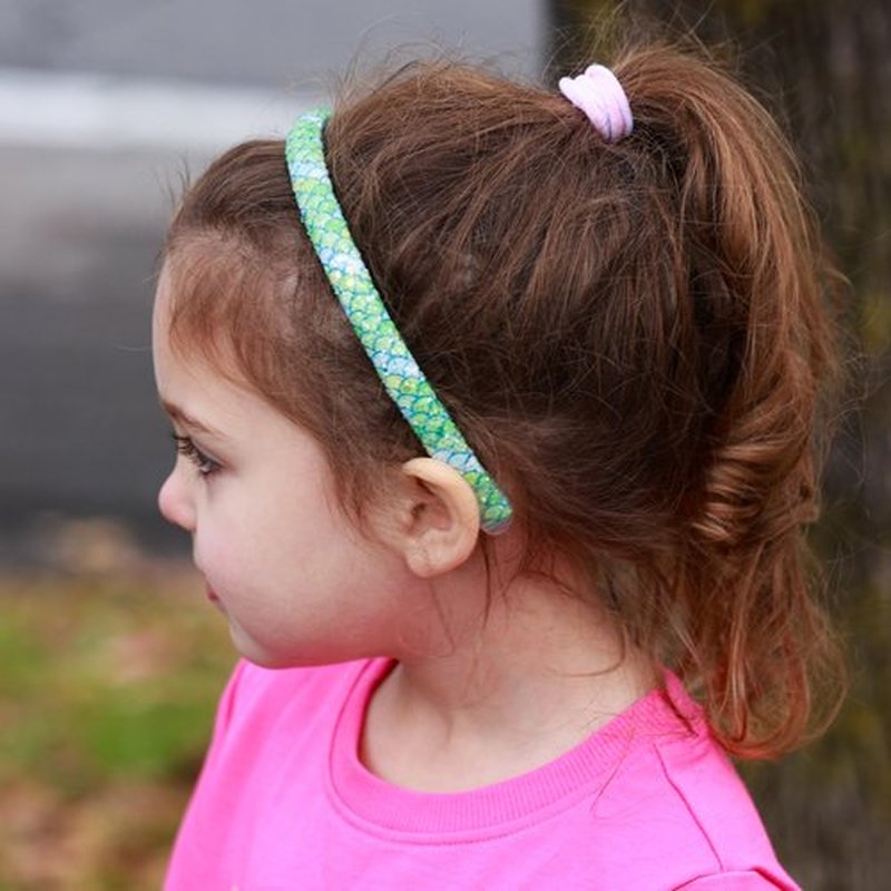FROG SAC 6 Headbands for Girls - Thin Head Bands for Kids, Toddler Hair Band Accessories, Glitter Mermaid Floral Hairbands, Easter Basket Stocking Stuffers (Pink,Purple,Blue,Aqua,Green)