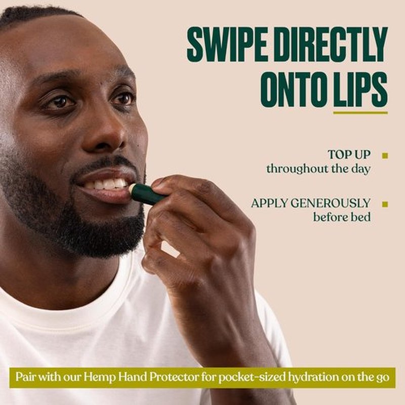 The Body Shop Hemp Lip Care - Heavy Duty Moisturizing Formula | 0.14 Oz, Green