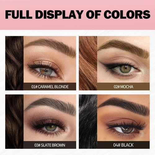 Anglicolor Microblading Eyebrow Pen Easy To Use,Eyebrow Pen Natural,Eyebrow Brush PenTo Hair-Like Strokes, Long-Lasting,Quick Drying,Outlining Filling Eyebrow Makeup (01)