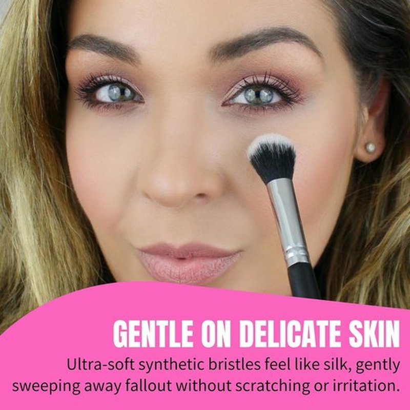 Beauty Junkees Concealer Brush - Small Soft Fluffy Tapered Synthetic Brush for Precision Application