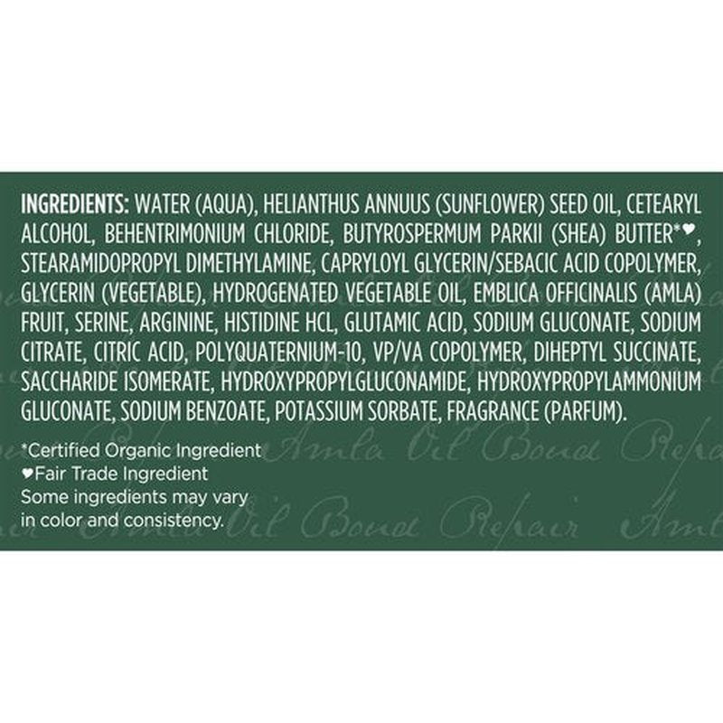 Shea Moisture Bond Repair Leave-In Conditioner Amla Oil Protects Against Damage And Strengthens Hair Bonds With Hydroplex Technology For Less Breakage With Restorative HydroPlex Infusion 11FlOz
