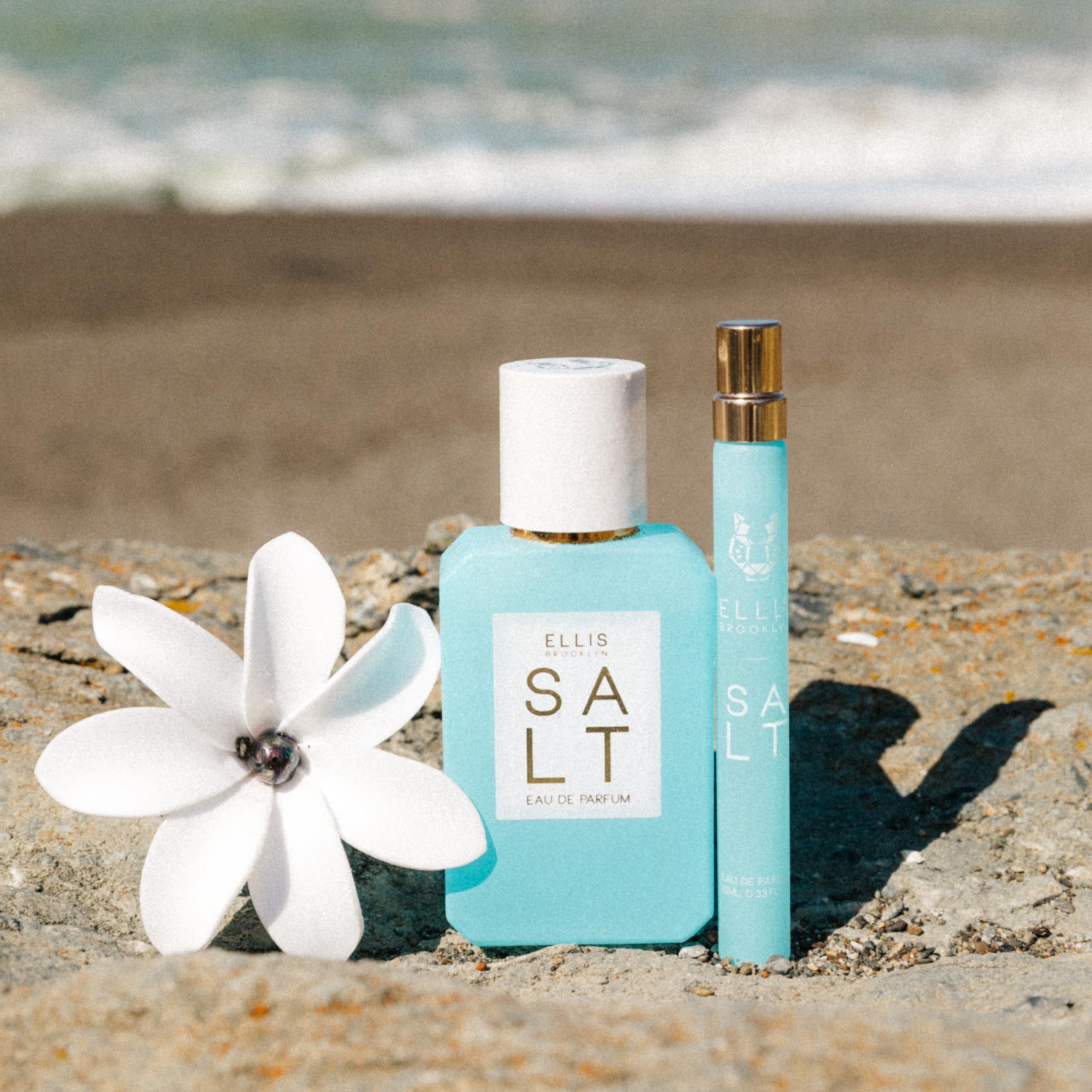 Ellis Brooklyn SALT Eau De Parfum & Body Oil Bundle - Clean Perfume & Scented Body Oils for Women, Ylang Ylang, Amber, & Sandalwood
