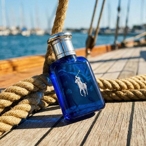 Ralph Lauren Fragrances - Polo Blue Eau de Toilette - Men's Cologne - Fresh Aquatic Scent with Citrus & Sage