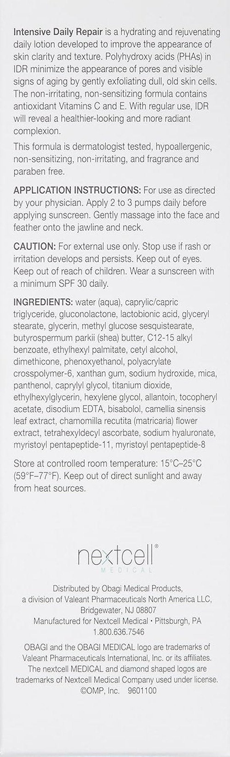 Obagi Medical Intensive Daily Repair Lotion - Exfoliating & Hydrating Formula | 2oz