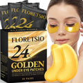 Under Eye Patches for Dark Circles - 24K Gold Collagen Cooling Gel Eye Mask with Retinol & Hyaluronic Acid, Reduces Puffy Eyes & Fine Lines Delays Aging Treatment Women/Men(30 Pairs)