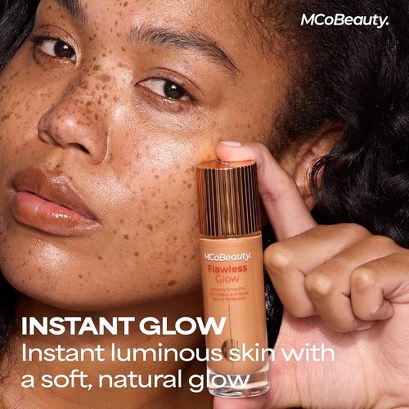 MCoBeauty Flawless Glow Luminous Skin Filter - 4-in-1 Primer, Highlighter & Foundation Booster - 2 Fair Dewy Tint with Squalane & Vitamin E - Vegan & Cruelty Free