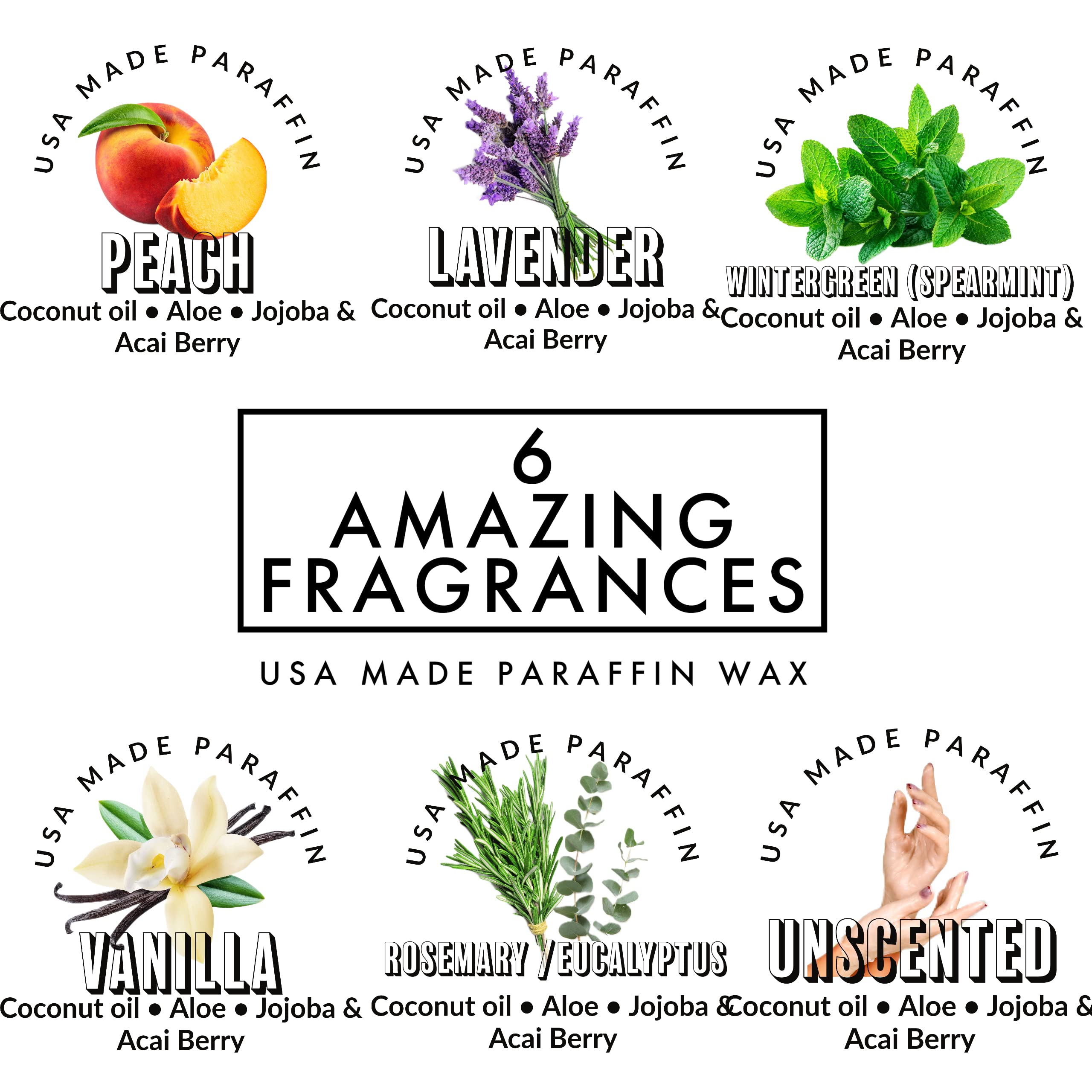 Paraffin Wax Refills 36lb Bulk by FLEUR DE SPA – Made in USA – Infused with Coconut & Jojoba Oils – Professional-Grade, Moisturizing & Soothing for Hands, Feet & Body – Spa & Salon Use
