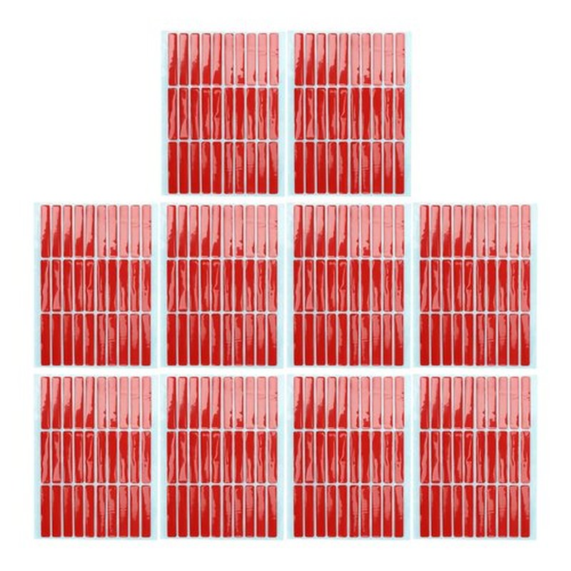 10 Sheet Nail Art Mounting Tape,Nail Tip Display Tape Salon Double Sided Adhesive Tape Accessory for Nail Tip Color Display