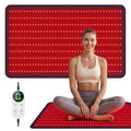 39.37"*23.62" Red Light Therapy Mat for Full Body,400 LEDs Near Infrared Light Therapy Pad,660nm & 850nm Light Blanket for Back，Belly， Knee， Waist ，Leg ，Joint Muscle