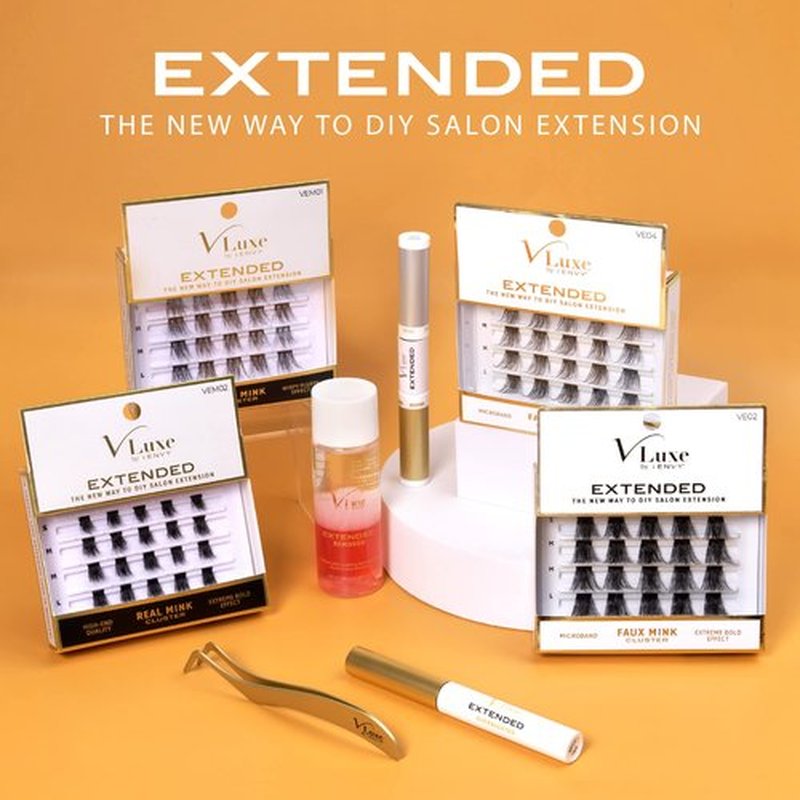 i•ENVY Extended DIY Eyelash Extension Cluster Remover with Natural Rosewater Gentle Soothing Nourishing Cleanser for Removal of False Eyelashes, Lash Wisps, Bond & Seal Adhesive and Makeup
