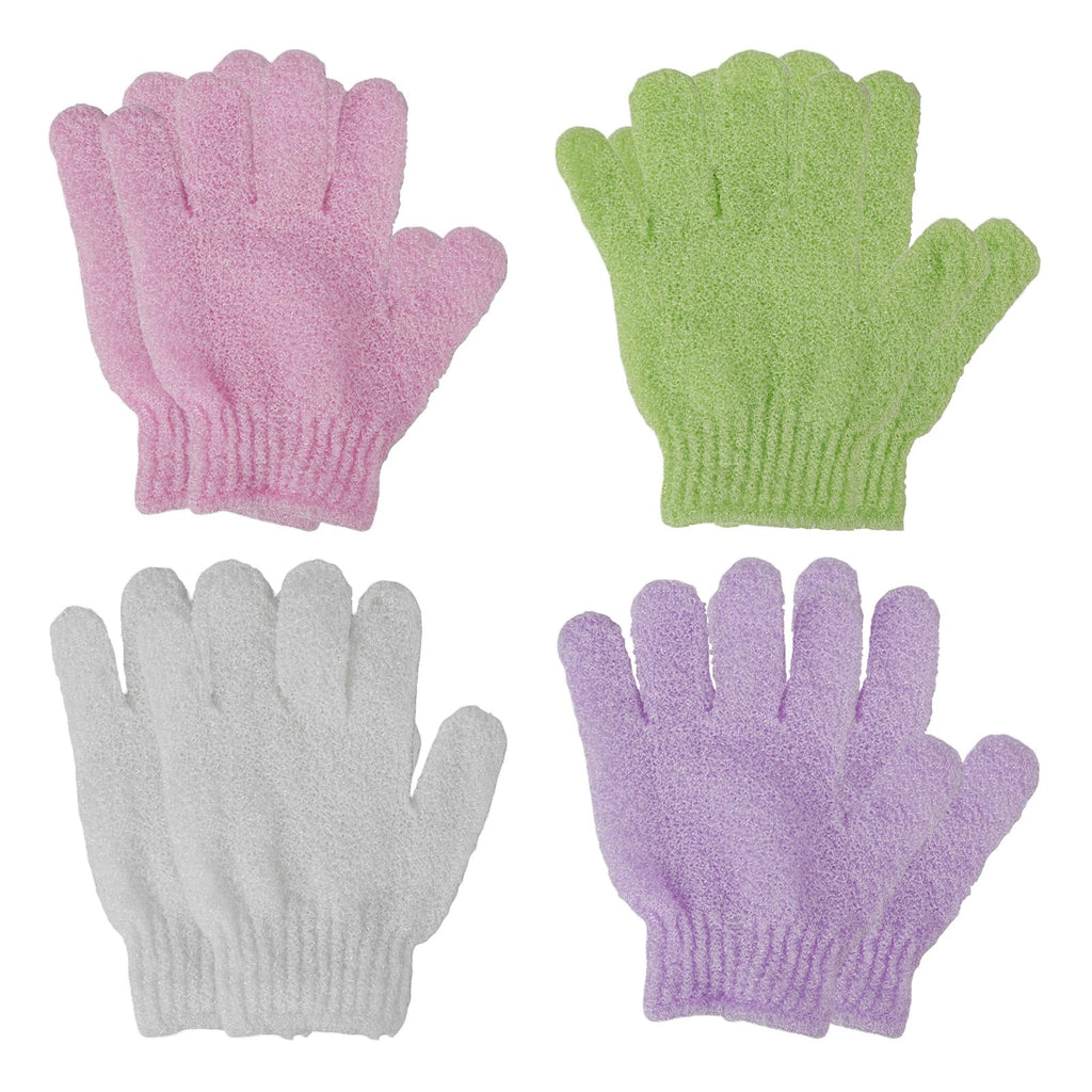 OIRBYKDG 8 Pcs Exfoliating Bath Gloves, Deep Scrubbing Dead Skin Shower Gloves for Beauty Spa Massage Skin Shower Body Scrubber