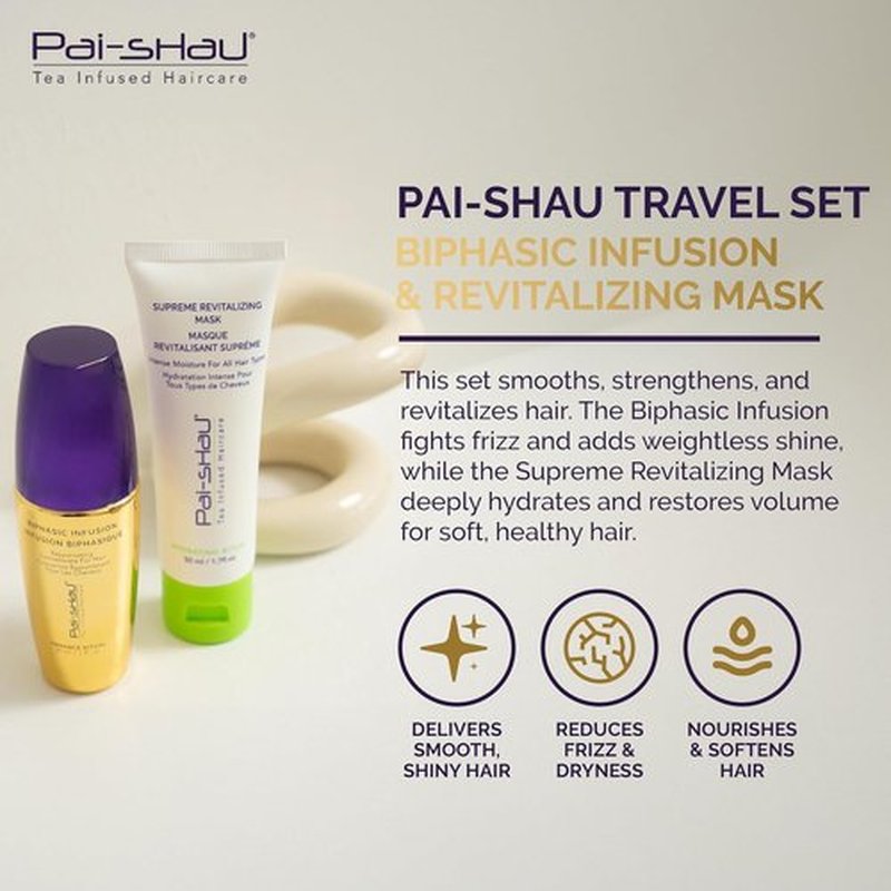 Pai-Shau Biphasic Infusion | Supreme Revitalizing Mask - Oil-Free Hair Serum for All Hair Types