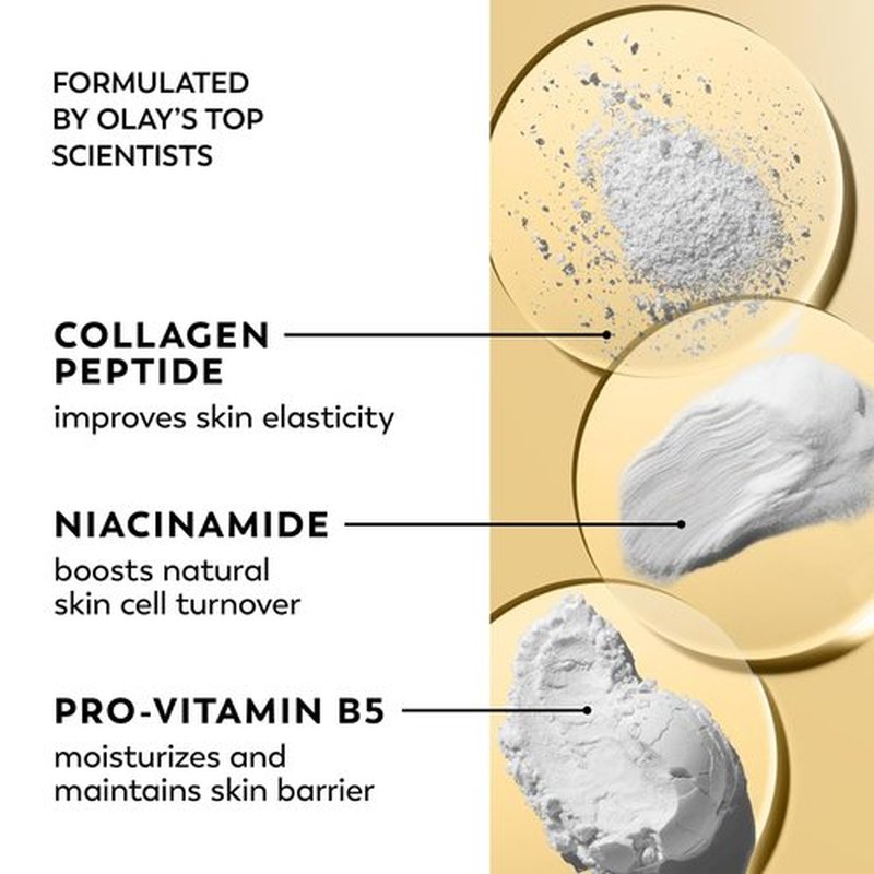 Olay Regenerist Radiance Collagen Peptide Face Moisturizer - Fragrance-Free, Hydrating Anti-Aging Cream | 2 Oz