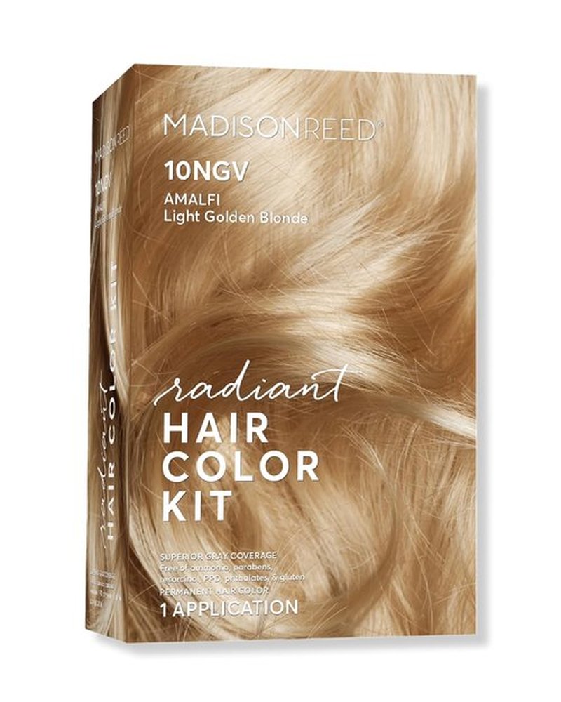 Madison Reed Radiant Hair Color Kit - 10NGV Light Golden Blonde | PPD-Free & Ammonia-Free Permanent Dye