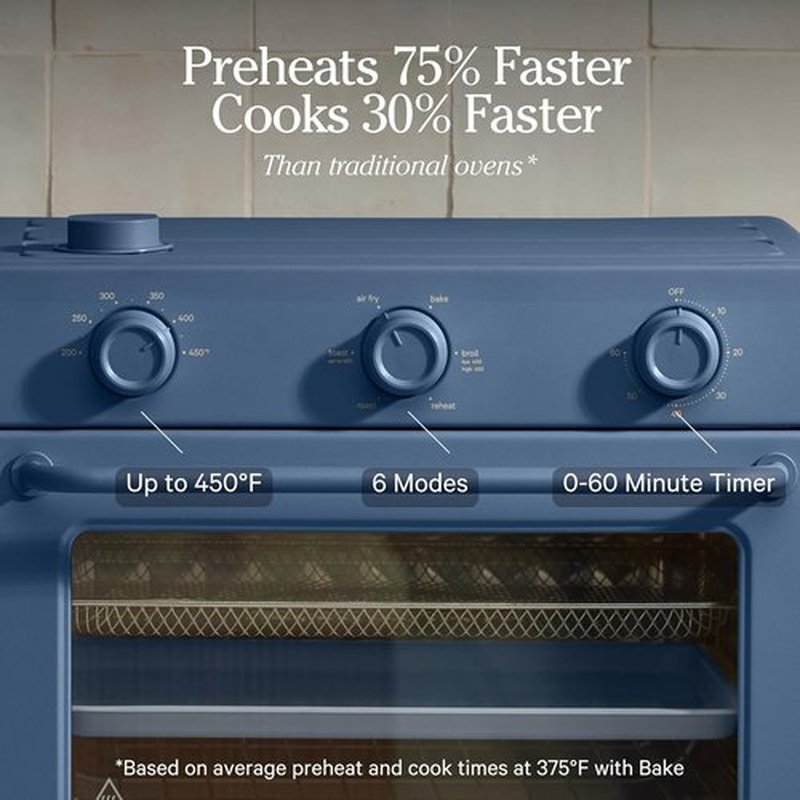 Our Place Large Wonder Oven - 6-in-1 Stainless Steel Air Fryer Toaster Oven Combo | 31.7 QT, Spice