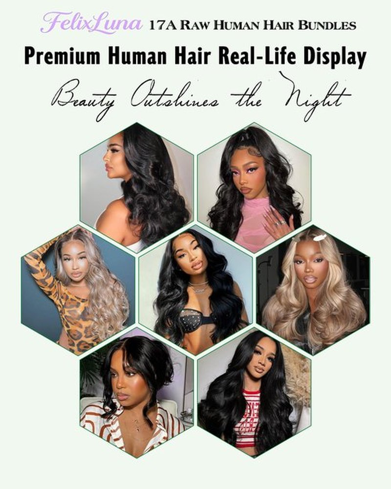 17A Premium Body Wave Bundles Human Hair,High Ratio Raw Bundles Human Hair,Cuticle Aligned,Reinforced Ultra Thin Weft,Retains Silky Soft After Multiple Washes,2 years Lifespan (18 Inch)
