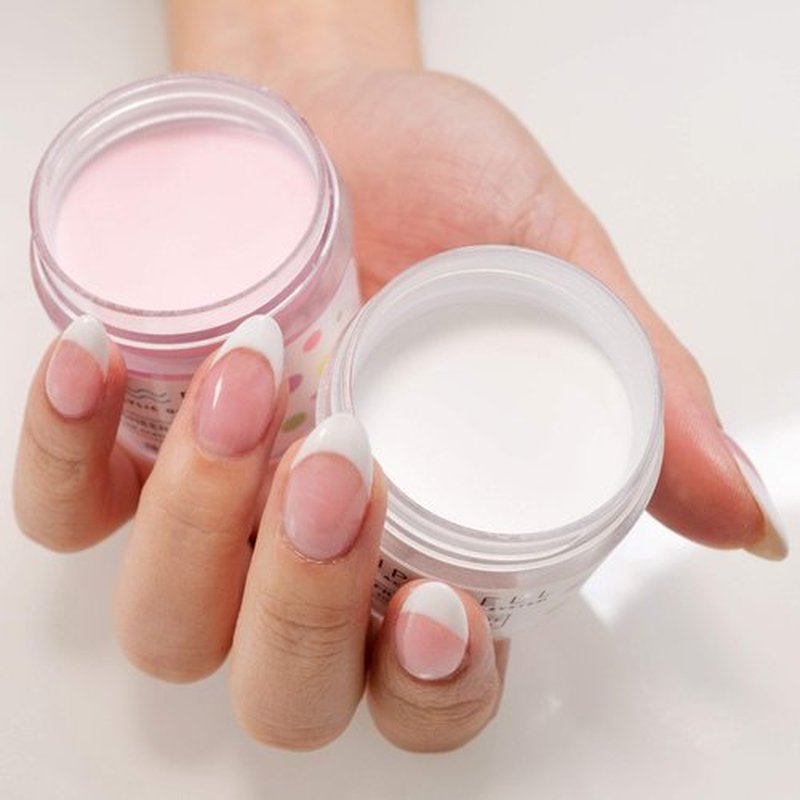Dipping Nail Starter Kit, Easy Acrylic Powder and Gel Resin Kit For Dip, Starter System For French Set by DipWell Nails (Comes With Bond, Base, Activator, Sealer, Brush Softener + 3 Powder Jars)