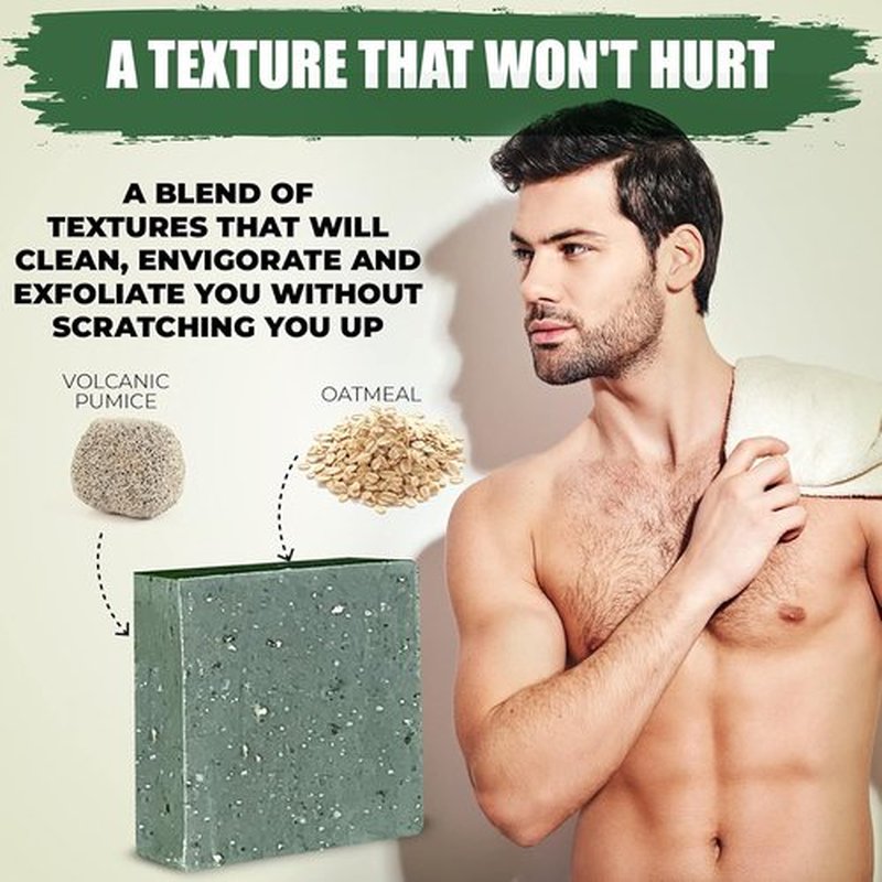 Skiennix Pine Tar Soap - Handmade Organic Men's Bar Soap with Essential Oils | Moisturizing & Cleansing 4 oz
