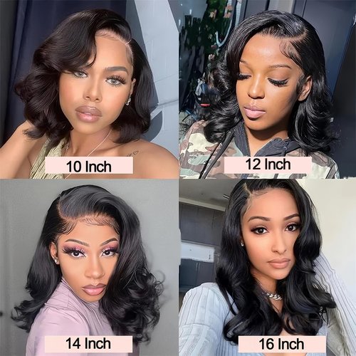 Body Wave Bundles with Closure Human Hair 12 12 12 14 14 with 10 Inch 4x4 HD Lace Closure 12A Raw 100% Virgin Human Hair Extensions Body Wave 5 Bundles and Closure Quick Weave Bundle for Women