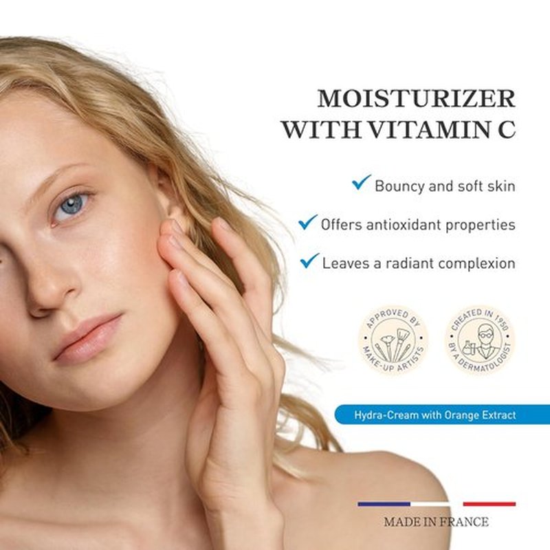 Embryolisse Moisturizing Vitamin C Cream - Rejuvenating Face Cream with Beeswax & Almond Oil | 1.69 fl. oz.