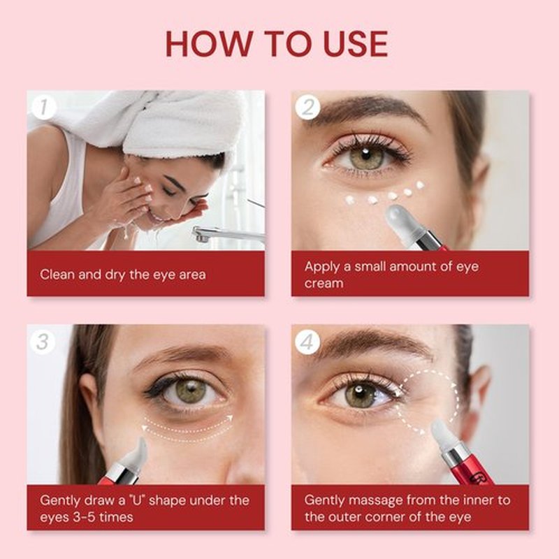 Retinol Eye Cream Anti Aging: Instant Eye Tightener & Wrinkle Repair Moisturizer - Under Eye Bags Treatment for Women - Peptide Eye Serum Reduce Dark Circles & Puffiness, 0.85 fl.oz