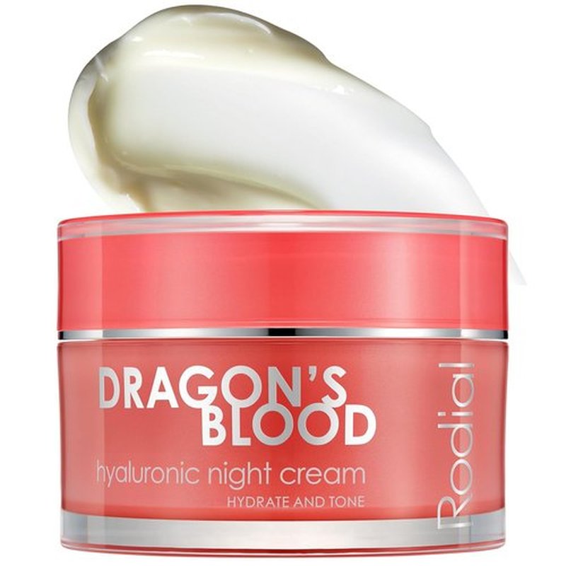 Rodial Dragon's Blood Hyaluronic Night Cream - Hydrating & Rejuvenating | 1.7 Fl Oz