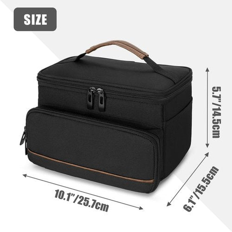 CURMIO Barber Bag for Hair Clippers, Men Trimmer Travel Case Compatible with Andis/Hatteker/Oster Hair Clipper and Hair Cutting Tools, Bag Only
