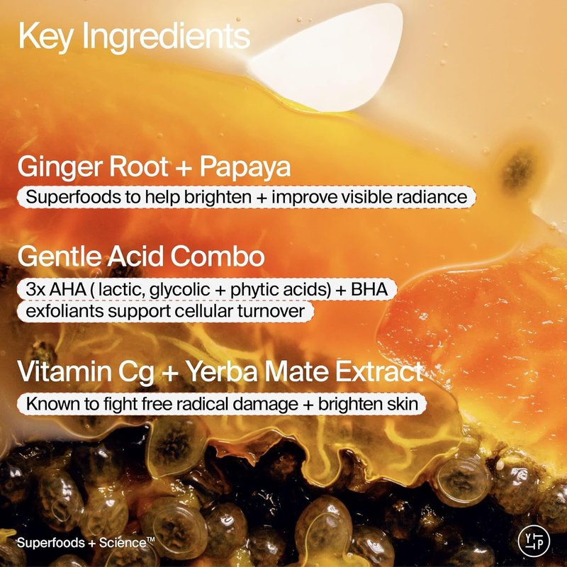 Youth To The People Superfruit Facial Cleanser - Gentle Exfoliating Face Wash with Papaya & Vitamin C for Radiant Skin | AHA + BHA Formula, Sulfate-Free