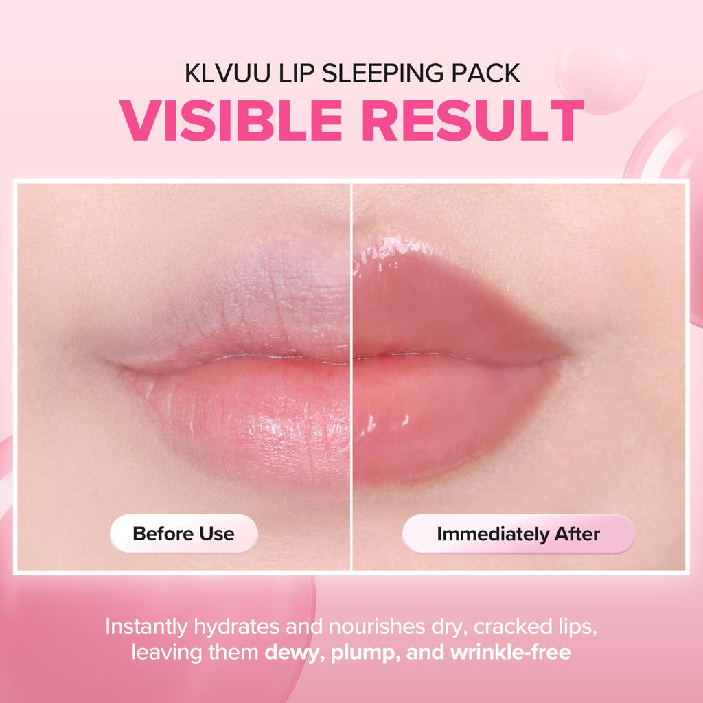 Klavuu Lip Mask Overnight (0.7oz) - Lip Moisturizer & Treatment for Very Dry, Lip Sleeping Mask, Chapped Lips, Korean Deep Hydrating Lip Balm with Coconut, Gentle Exfoliating