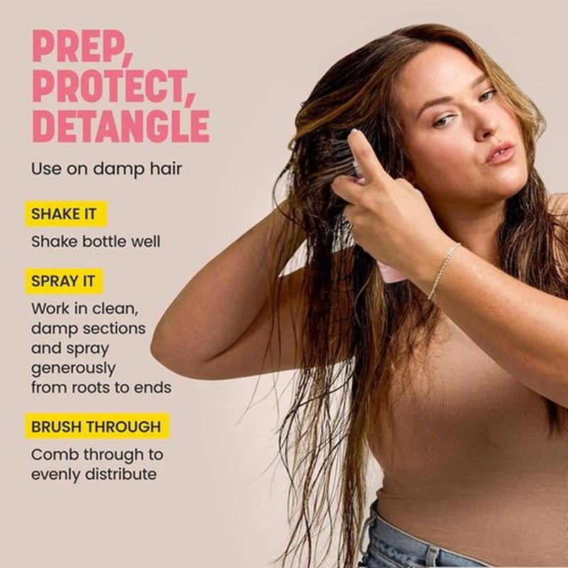 Drybar Prep Rally Prime & Prep Detangler - Nourishes & Detangles Hair for Soft, Manageable Locks