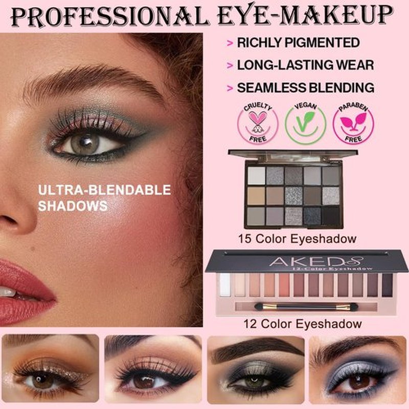 Makeup Kit for Women Full Kit, Maquillaje para Mujer en Oferta, Makeup Kit for Teens Includes Foundation Eyeshadow Blush Lipstick etc Make Up Set for Teen Girl Gifts Cosmetic With Storage Bag