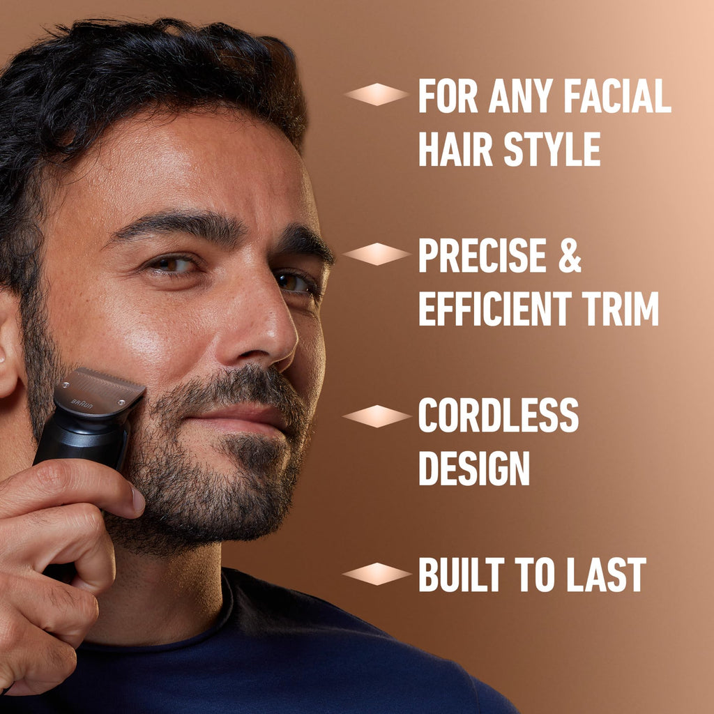 Gillette King C Beard Trimmer PRO with 40 Beard Length Settings in Precise 0.5mm Steps, Cordless Design & 1 Trimmer, 1 Brush, 2 Combs, 1 Charger and 1 T-Blade (Pack of 3)