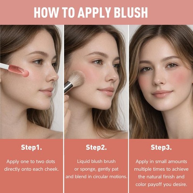 FV Liquid Blush, Long Lasting Buildable Cream Cheek Tint with High-Pigment Color, Weightless Blendable Formula for Natural Dewy Finish (Honey)