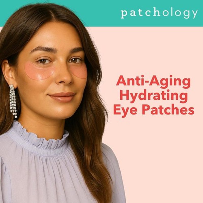 Patchology Serve Chilled Rosé Eye Patches - Hydrating Masks with Hyaluronic Acid & Antioxidants | 30 Pairs for Dark Circles & Puffiness