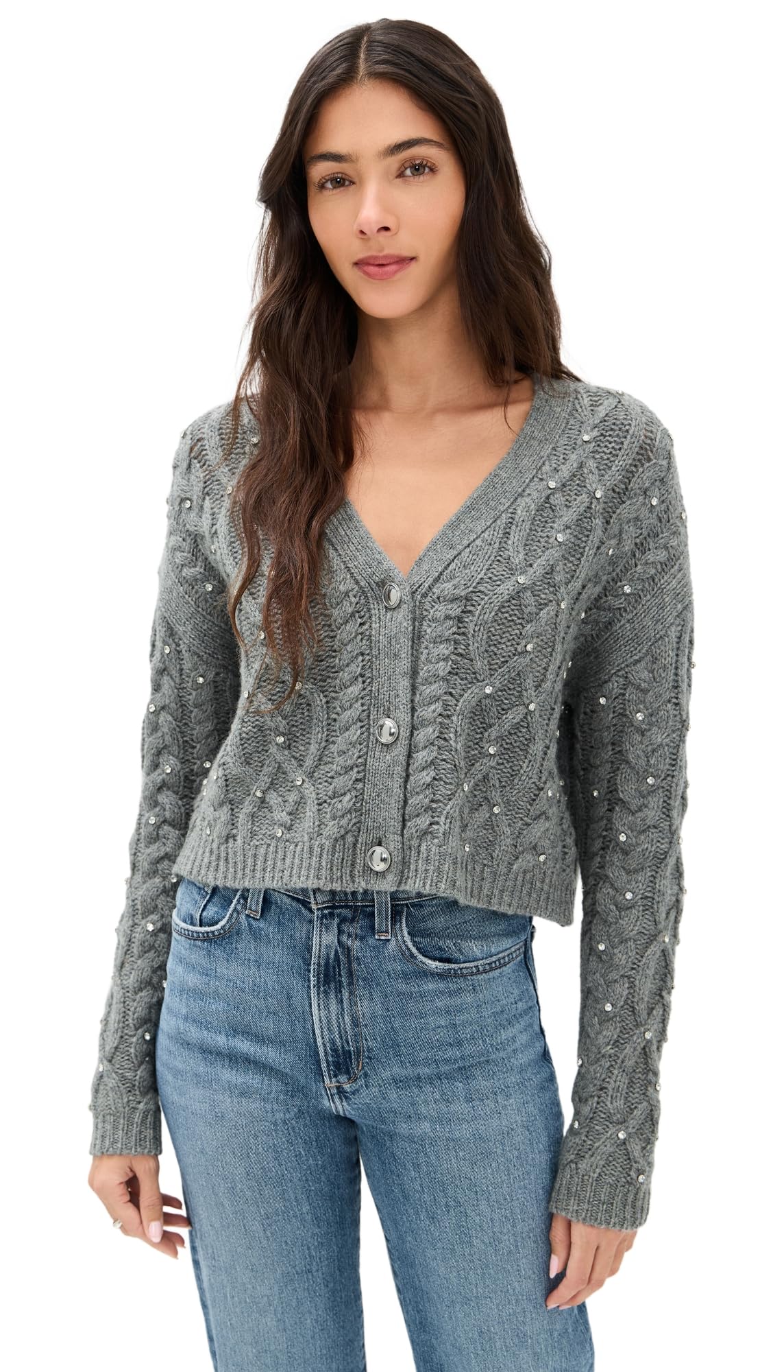 LE BOP Women's Sophie Gemstone Sweater