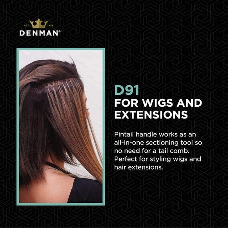 Denman Dressing Out Brush - Professional Styling Tool for Smooth, Sleek Hair Finish