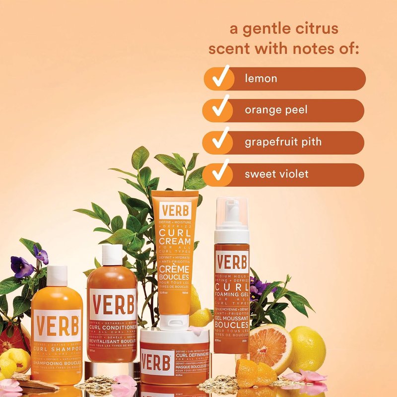 VERB Curl Defining Mask - Enhance Curl Definition & Retention - Moisturizing, Frizz Control | Vegan & Sulfate-Free