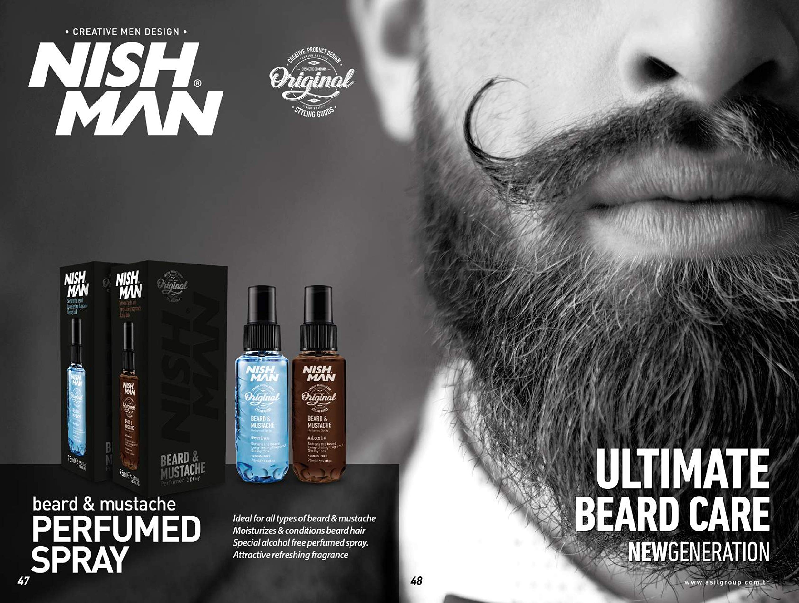 Nishman Beard & Mustache Parfumed Spray Adonis 75 ml