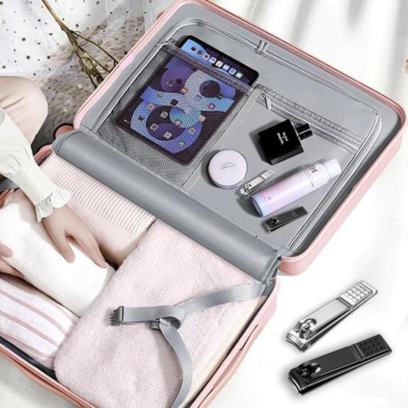 AVERZELLA 20 Pcs Nail Clipper Set for Men & Women - Flat Edge Toe and Fingernail Clippers Bulk Pack, Nail Cutter & Trimmer for Toenail and Finger Nails for Home, Travel or Bulk Use (Black)