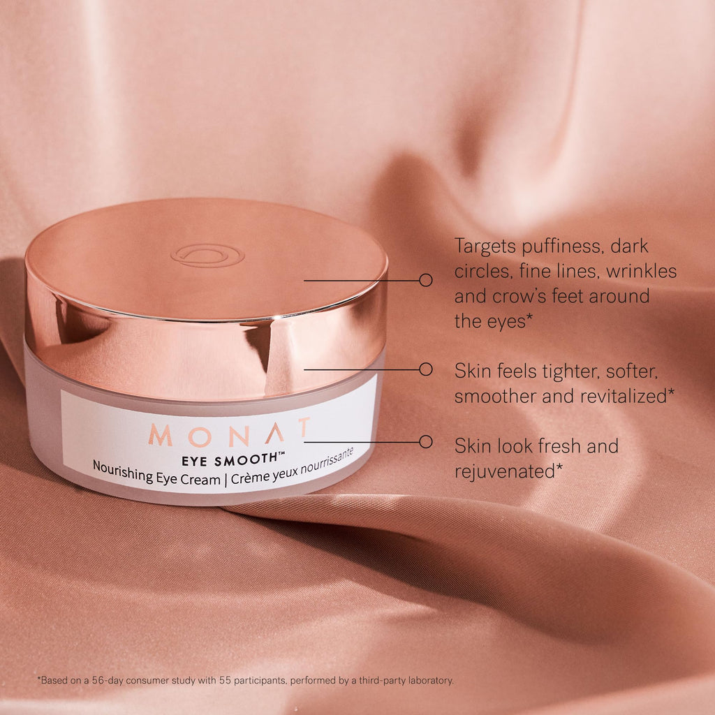 MONAT Eye Smooth™ - Rejuvenating & Hydrating Eye Cream with Plant Stem Cells and Plant Derived Squalane, 0.5 Fl Oz