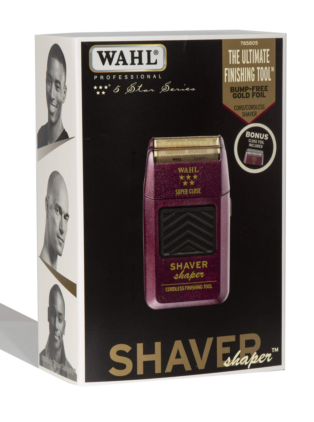 Wahl Professional 5-Star Series Rechargeable Shaver/Shaper #8061-100 with Bonus Five Star Series #7031-300 Close Replacement Foil Assembly