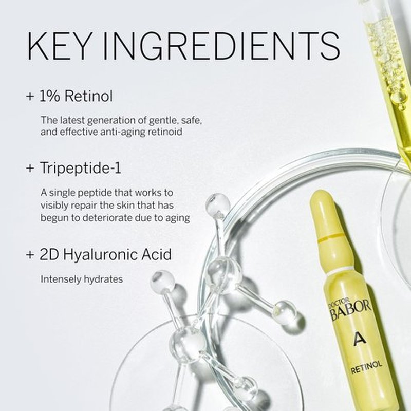Babor Power Serum Ampoules - Retinol Serum, 7 Days to Renewed Skin, Counteract Signs of Premature Aging
