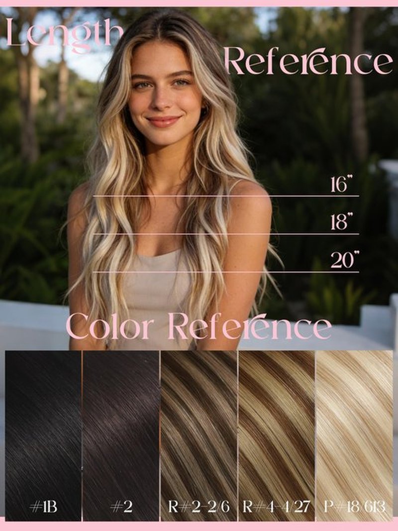 Lacer Mini Tape in Hair Extensions Human Hair Ash Blonde Mixed Light Blonde Seamless Skin Weft DIY Long 40 G Remy Human Hair Tape in Hair Extensions 16 Inch 10 Pcs/Pack Soft Natural Straight