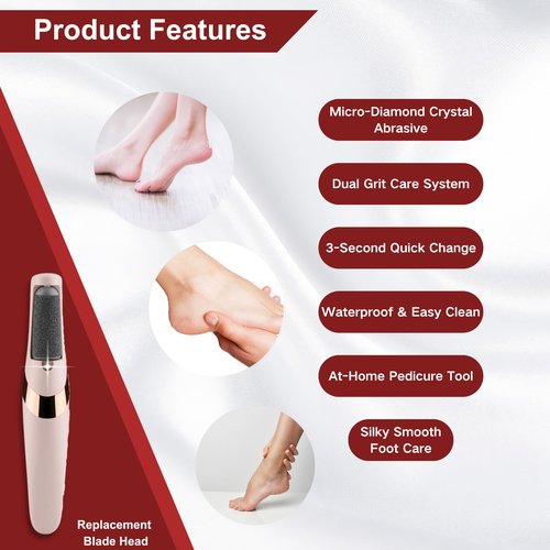12 Pack Pedicures Replacement Heads Compatible with Finishing Touch Flawless Pedi Eelectric Tool Foot File Callus Remover Rollers Refills for Flawless Pedi (6 Coarse & 6 Fine)