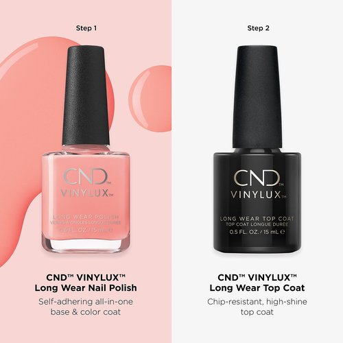CND Vinylux Longwear Coral Nail Polish, Gel-like Shine & Chip Resistant Color, Rule Breaker, 0.5 fl. oz