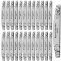 STALEKS PRO Expert 40 Crescent Mineral Nail File (100/150 Grit, 25 Pcs) – Professional Double-Sided File for Artificial & Thick Natural Nails