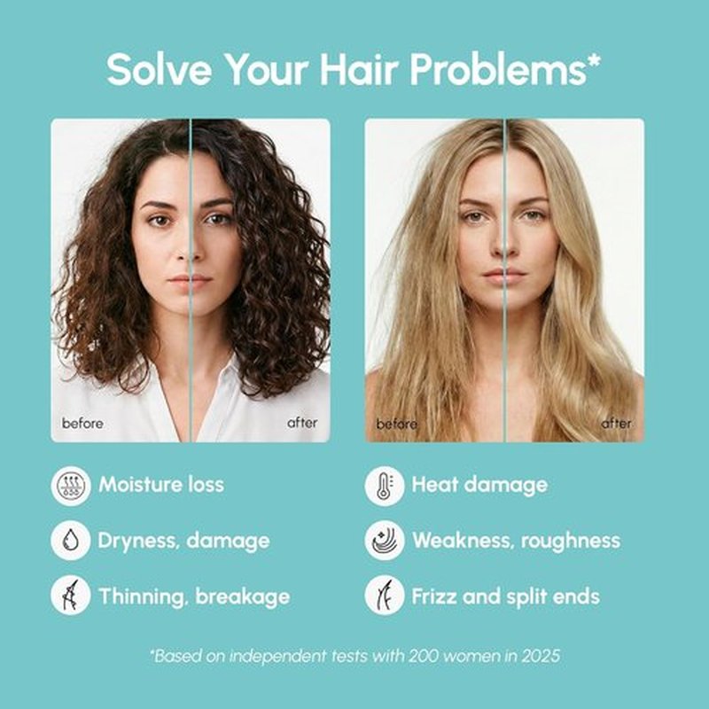 MAREE Deep Conditioning Leave-In Hair Mask - Keratin Treatment with Biotin & Natural Oils for Damaged Hair