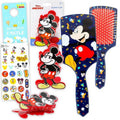Mickey Mouse Hair Accessories Set - Paddle Brush Detangler, Claw Clip & Stickers for Kids | Fun & Stylish