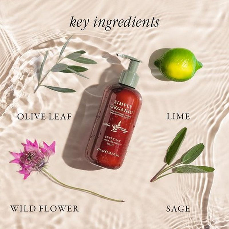 **Regine Switzerland Hair & Scalp Wash Shampoo - All-Natural, Cruelty-Free Formula with Organic Sage & Lime | 251ml/8.5oz**